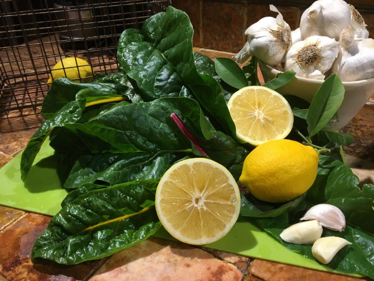 Lemons, Chard, Garlic